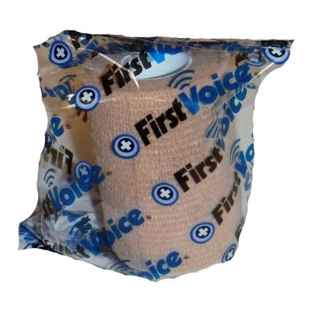 Think Safe First Voice 3in x 5 Yards Self Adhesive Bandage, Non-Latex , Tan, Pack of 8 TS-3189-8T